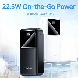 Універсальна мобільна батарея Vention 30000mAh PD QC 3.0 Black (FHMB0) - мініатюра 3
