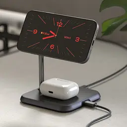Бездротовий зарядний пристрій Zens Magnetic Aluminium Wireless Charger Black (ZEDC19B/00) - мініатюра 6
