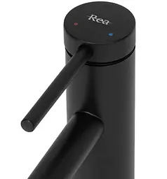 Змішувач для умивальника Rea Foss black matt високий (REA-B5320) - мініатюра 4