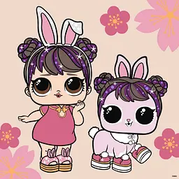 Картина за номерами "L.O.L. Surprise! Chinese New Year Doll & Pet" KHO1105, 40х40 см