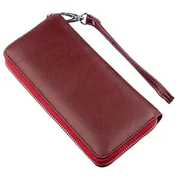 Універсальний клатч-гаманець ST Leather 18935 темно-червоний - мініатюра 6