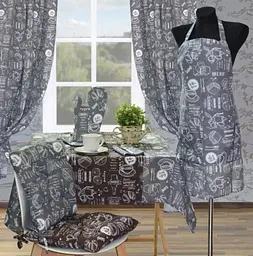 Серветка Прованс Grey Breakfast, 45х35 см, сірий (11089) - мініатюра 2
