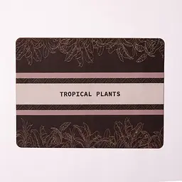 Килимок діатомітовий для сушіння посуду Tropical Plants 40*30 см Yiwu HP-42-199