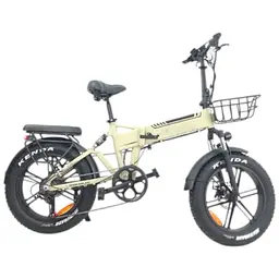 Електровелосипед Trigo фетбайк 20 дюймів 1200W 48V 24Ah бежевий