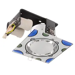 Світильник Downlight стельовий Brille L13-086 DL-27/2 E27 BL врізний