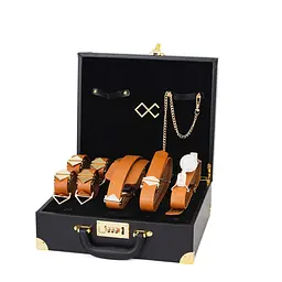 БДСМ-набір LOCKINK Moonlight Treasure Chest, коричневий, натуральна шкіра - мініатюра 1