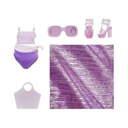 Лялька дитяча Віолетта Rainbow High 507314 серії Swim Style з аксесуарами - мініатюра 7