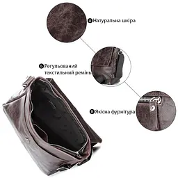 Сумка SHVIGEL 00799 коричнева - мініатюра 8