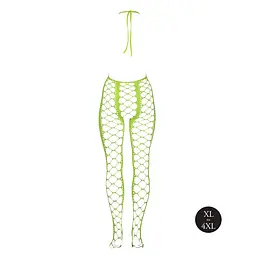 Бодістокінг Ouch! Bodystocking With Halterneck Green, XL/4XL - мініатюра 5