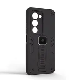Чехол для Xiaomi Redmi 15 4G, Proover, черный, с подставкой и магнитом, противоударный, ударопрочный, бронированный, панель-накладка, защита всего корпуса, термополиуретан (TPU) + поликарбонат (PC), ArmorStandart (ARM86719) - мініатюра 2