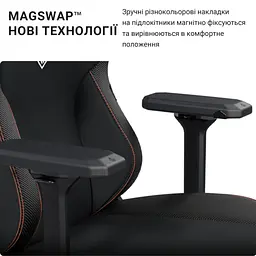 Крісло ігрове Anda Seat Kaiser 3 Size XL Black (AD12YDC-XL-01-B-PV/C) - мініатюра 9