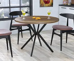 Округлий обідній стіл Оскар Loft Design (Горіх Модена)
