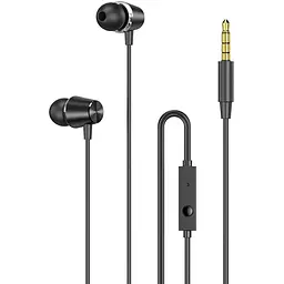 Провідні навушники Koni strong with mic KS-102, 3.5mm, 1.2m, black