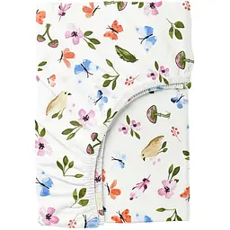 Простирадло на резинці в дитяче ліжечко Cosas Birds Mushrooms 60х120х12 см (BirdsMushrooms_120)
