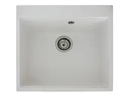Кухонна мийка Miraggio LAGOON 540 white (0001138) Граніт, Під стільницю/Врізна, Білий