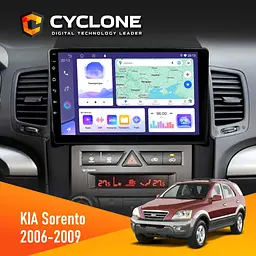 Штатна магнітола KIA Sorento (BL) 2006-2009 Cyclone C9-011 4x64, DSP Cyclone (НФ-00007047)