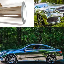 Автомобільна Вінілова Плівка Mirror Silver 1.52 Метра х 1 Метр 160 мікрон (CL-SCM-09P) - мініатюра 3