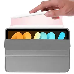 Чохол-книжка BeCover силіконовий для Apple iPad Mini 7 2024 Gray (712430) - мініатюра 3