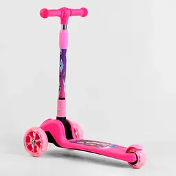 Самокат Best Scooter 13х30х58-71.5 см Рожевий 000231656 - мініатюра 4