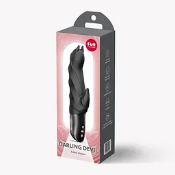 Вібратор-кролик Fun Factory Darling Devil, 20.5 см (чорний) - мініатюра 7
