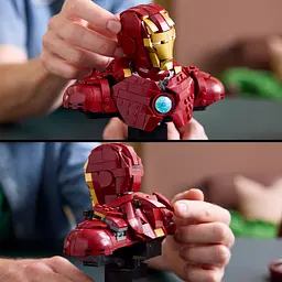 Конструктор LEGO Super Heroes Marvel Бюст Залізної Людини MK4, 436 деталей (76327) - мініатюра 10