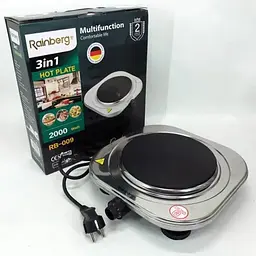 Електрична плита одноконфорочна Rainberg RB-009 2000 Вт