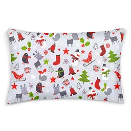 Дитяча постільна білизна в ліжечко CHRISTMAS CS3, сірий (XmasGrey_52Grey_140) - мініатюра 3