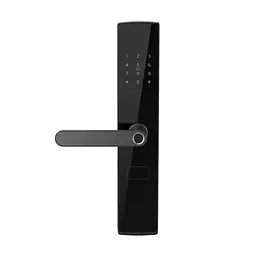 Замок біометричний автономний Trinix TRL-5404BTF Black L/R з Bluetooth, зчитувачем відбитків пальців і карт Mifare (65-00084) - мініатюра 3