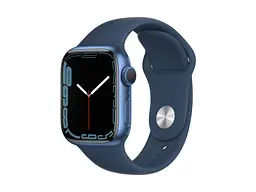 Смарт-часы Apple Watch Series 7 GPS 41mm Blue Aluminum Case With Blue Sport Band (MKN13)