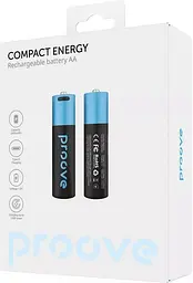 Акумуляторні батарейки Proove Compact Energy AA 2 pcs black RBCE26010008 - мініатюра 2
