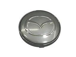 Ковпак колеса Mazda сріблястий 60 мм пластик метал 1 шт (ковпачок диска) - мініатюра 3