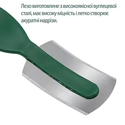 Хліборіз пекарський ніж для багетів хліба булочок вигнуте пекарське лезо для дугових розрізів на тісті, Kitchen Master 87639 - мініатюра 5