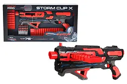 Іграшковий бластер стріляє м'якими поролоновими кулями Tack Pro Storm Clip X FJ8882 у коробці р.59х8х29см