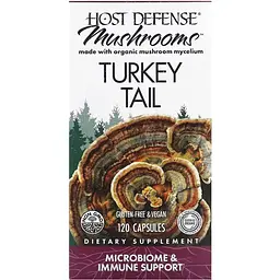 Трутовик різнокольоровий Fungi Perfecti Turkey Tail 120 вегетаріанських капсул - мініатюра 2