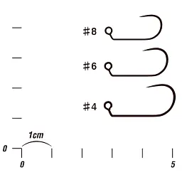 Крючок Decoy AH-12 Area Hook Jiggy 6 (10 шт/уп) - миниатюра 2