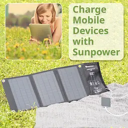 Портативний зарядний пристрій сонячна панель Bresser Mobile Solar Charger 21 Watt USB DC (3810030) - мініатюра 7