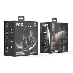 Ігрові навушники Onikuma K10 Gaming with LED з підсвіткою чорні - мініатюра 3
