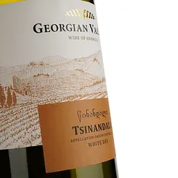 Вино Georgian Valleys Tsinandali White Dry, біле, сухе, 12,5%, 0,75 л - мініатюра 3