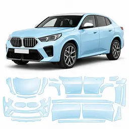 Антигравійна захисна бронеплівка за лекалами для BMW X2 U10 2023- повний кузов