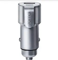 Автомобільний зарядний пристрій Xiaomi 70Mai Car Charger Midrive Pro CC05 Сріблястий - мініатюра 2