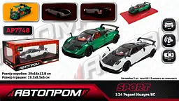 
Машина металева Pagani Huayra BC АВТОПРОМ 1:24 світло звук - мініатюра 9