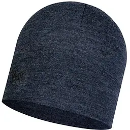Шапка Buff Midweight Merino Wool Hat Dark Blue Melange (1033-BU 118007.779.10.00)