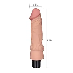 Вібромасажер 7.8 Real Softee Vibrating Dildo 2 LOVETOYS 66-LV0912 23625 - мініатюра 5