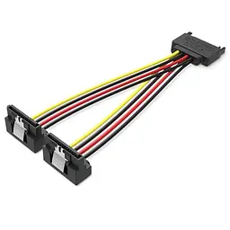 Кабель живлення Serial ATA Male - 2xSATA Female Vention - мініатюра 2