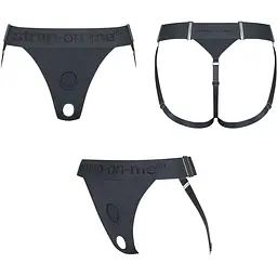 Трусики для страпона Strap-On-Me Harnais Lingerie Unique - One Size - Grey - мініатюра 2