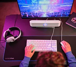 Комп'ютерна колонка, саундбар для ПК і ноутбука Trust GXT 619 Thorne White USB/AUX, RGB - мініатюра 3