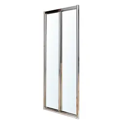 Душові двері Eger Bifold 80x195 см розсувні прозоре скло профіль хром 599-029-80, прозорий, хром