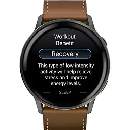 Смарт-годинник Garmin Venu 4 45mm Slate with Brown Leather Band (010-03014-03) [153838] - мініатюра 4