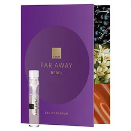 Листівка з пробним зразком Avon Far Away Rebel, 0,6 мл - мініатюра 1