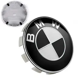 Ковпачки на титани BMW 68 / 65 мм Чорні 1 шт